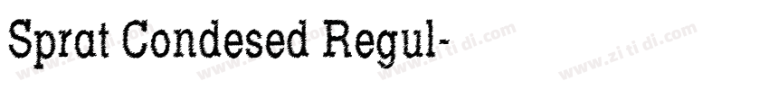 Sprat Condesed Regul字体转换